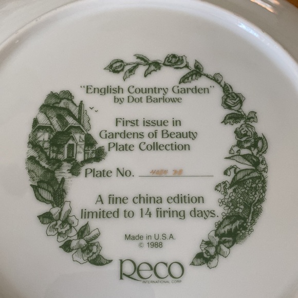 Reco International "Gardens of Beauty" collectible plates - Picture 13 of 13